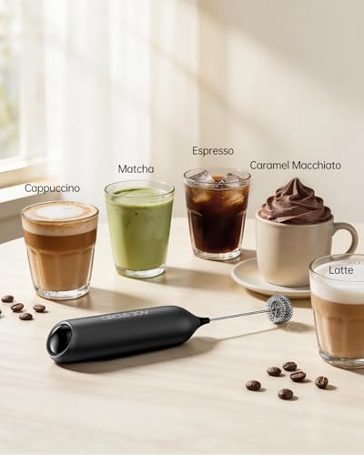 Image of CIRCLE JOY Rechargeable Milk Frother Handheld with Stand