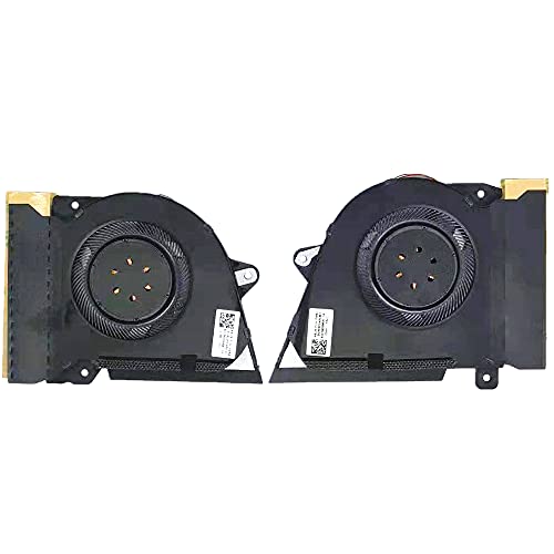 Image of Replacement New Laptop CPU+GPU Cooling Fan for ASUS Rog Zephyrus G14 GA401I GA401IV Series 13NR03F0AP0301 13NR03F0AP0101 DFSCK22115181H FMBC DFSCK22105182H FMBB DC12V 1A Fan