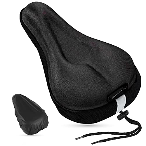 KAKICLAY Bike Seat Cushion for Women & Men, Comfortable Gel Bike Seat