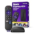Roku Express 4K+ | Roku Streaming Device 4K/HDR with Voice Remote, Free & Live TV