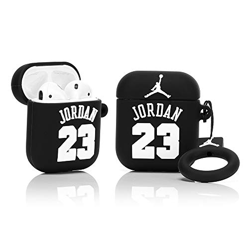 LKDEPO 3D Airpods Silicone Case Cover with Keychain Compatible for Airpods 1&2