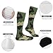 Meaudiwes Travel Knee High Stockings, Fashion Dress Decor Soft Sport Baseball Compression Socks, Party Birthday Socks Cool Camo Military Camouflage