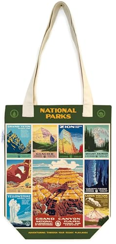 CAVALLINI & CO., Vintage Tote Bag, 13 x 16 inches, National Parks Poster (TB/NPPOST)