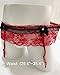 HAVBX Mens Sexy Lingerie Outfits Lace Underwear With 4 Garter Belt Sissy Panties For Cross-dressers (US, Alpha, One Size, Regular, Regular, Red)
