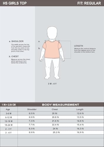 Image of LuvLap Baby Girls Regular Fit 100% Cotton Half Sleeves Girls Top CoSet Pack of 3