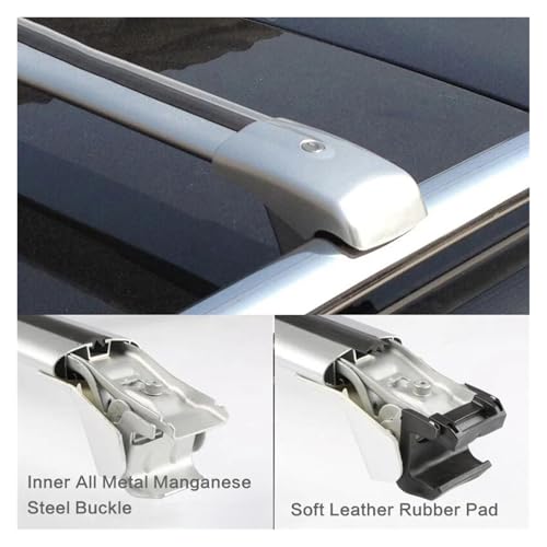 Barras transversales para Lexus GX 460 2022-2023 portaequipajes de techo en aluminio negro 4