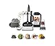 Kenwood MultiPro OneTouch FDM73.850SS – 3-in-1 Kompakt-Küchenmaschine & Mixer, 12 Zubehörteile, 6 Automatikprogramme, Variable Geschwindigkeit & Pulse-Funktion, Integrierte Waage, 1000 W, Silber