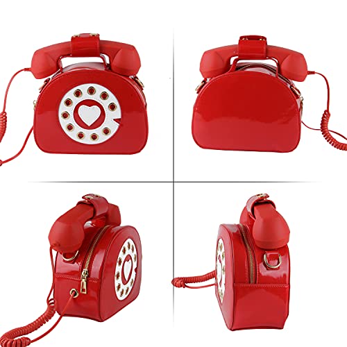 Bolso Divertido Teléfono para Mujer Color Rosa miniatura 2