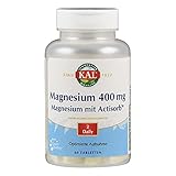 Kal Magnesium | 400 mg | 60 Tabletten | vegan | laborgerpüft | Nahrungsergänzungsmittel mit Kurkuma, Ingwer & Rosmarin | Energieproduktion des Körpers | Gesunde Funktion von Nerven & Muskeln