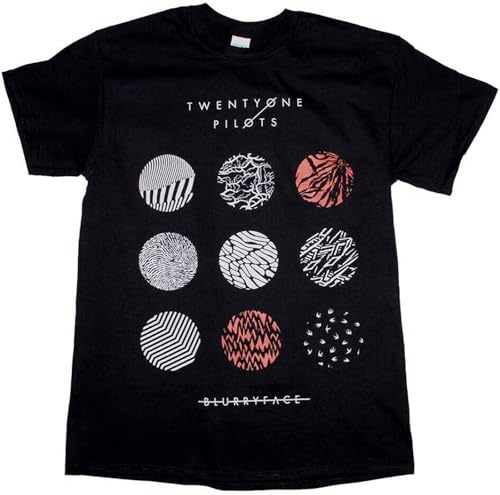JSPIMM 21 Pilots Blurryface T-Shirt Black Mens Tee Unisex Shirt M