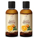 Olejek Eteryczny Ze Słodkiej Pomarańczy 2x100 ml - Citrus Sinensis - Olejek Pomarańczowy do Dyfuzora - Zapach Cytrusów - Aromaterapia - Świece Zapachowe - Mydła - Odświeżanie Powietrza