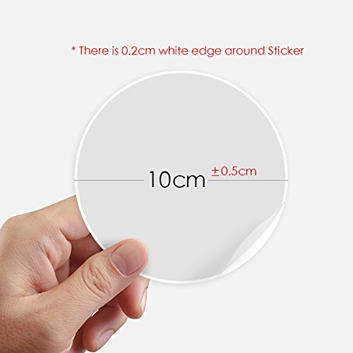 Autocollants ronds rouille vintage 10 cm DIYthinker pour ordinateur et moto x8 - 3