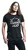 Plastic Head Men's Diamond Head Dh Logo Banded Collar Short Sleeve T-Shirt, Black, Large #2