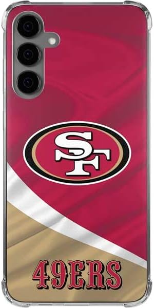 Skinit Clear Phone Case Compatible with Galaxy S24 Plus - Officially Licensed NFL San Francisco 49ers Design