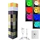 Penbinmall Craft Fackel Lampe, Fackel Leuchtende Wandlampe Nachtlampe - 11 Zoll LED MCERS Nachtlicht, USB Wiederaufladbar für Nachttischlampe, craft Lampe, Wohnzimmer Gaming Room(sieben Farben)