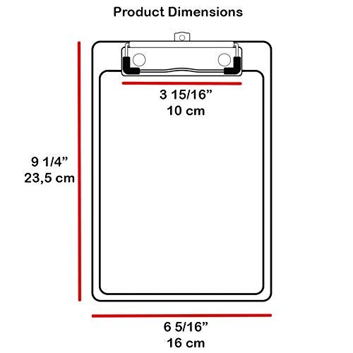 Acrimet Portablocco con Fermadocumenti, Cartella