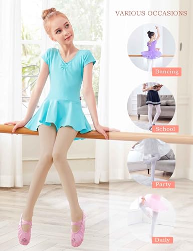 Image of Daydance Toddler Girls Women Soft Ballet Convertible Tights for Dance, Gymnastics, Under Dress, 60D, 2-15 Years, Women Size