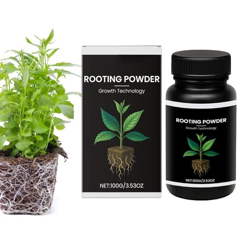 Plantas estimuladoras de raíces – Germinación del crecimiento en polvo nutritivo | Enraizamiento de jardín de minerales naturales | Cuidado del jardín Cultivo Flores Verduras Esquejes Fertilizante bio