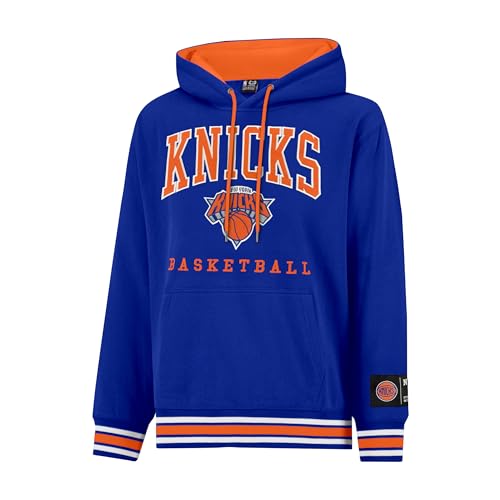 Ultra Game Mens NBA Official Premium Embroidered MVP Hoodie Sweatshirt New York Knicks Team Color 3X-Large