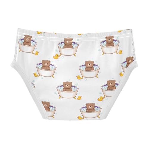 Cute Brown Bears Bathing Toddler Boy's Underwear 2T 202c17862