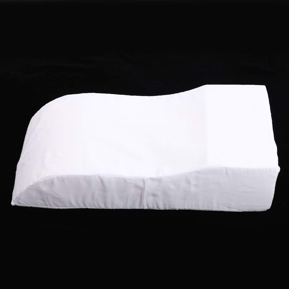 Cojín de espuma suave y cómodo, almohada de apoyo para descanso, alivio Lumbar, elevación de piernas, espalda (Blanco)