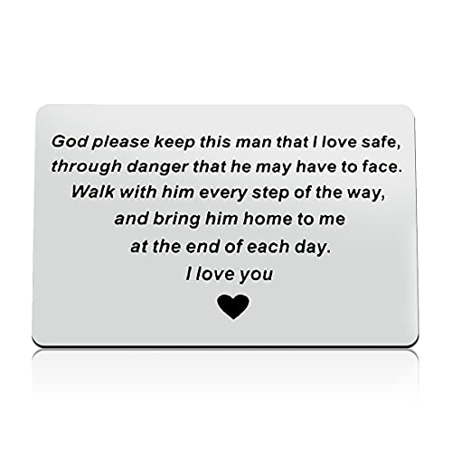 Engraved Wallet Insert Card For Boyfriend