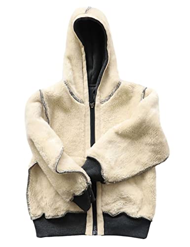 Gihuo Unisex Boy's Girls Winter Warm Sherpa Lined Zip Up Sweatshirt Fleece Jacket（Darkgrey-4T） #TOP1