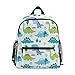 Kinder-Rucksack für Mädchen und Jungen, niedliches Dinosaurier-Muster, Schultasche mit Brustgurt und Flaschenhalter, Rucksack für Vorschule, Kindergarten, leicht