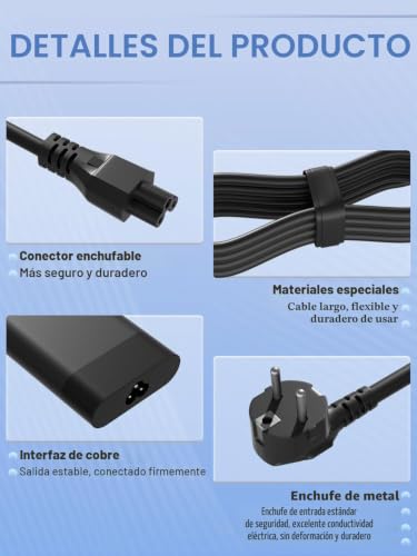 Cargador HP Envy 90W USB C ideal para trabajar en cafeterías 5