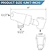 G-Promise Metal Shower Head Holder for Hand Held, Adjustable Bracket, Universal Shower Arm Mount, Chrome Finish