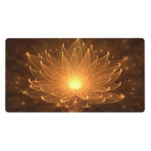 Tapis de souris de jeu orange lavable et antidérapant pour protéger le bureau