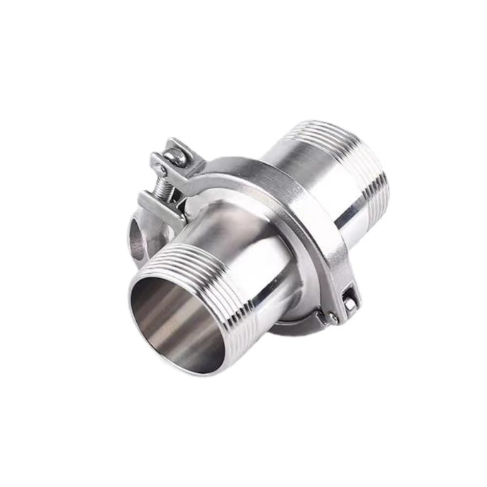 1/4 “3/8” 1/2” 3/4” 1” 1-1/4” 2” Adaptador de virola de rosca con cubierta de triple abrazadera Acero inoxidable SS304 con junta de silicona Accesorio for tubería(Size:DN50 x Ferrule 77.5)