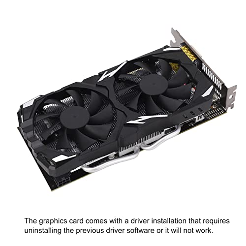 RX580 Graphics Card for Gaming PC, 8GB GDDR5 256bit 16 x PCIE 3.0 Video Gaming Graphics Card with Dual Cooling System, Support 4K with DP, HD Multimedia Interface, DVI D Output