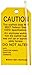 Brady 86574 5-3/4" Height, 3" Width, B-851 Economy Polyester, Black On Yellow Color Scaffolding Tag (Pack Of 10)
