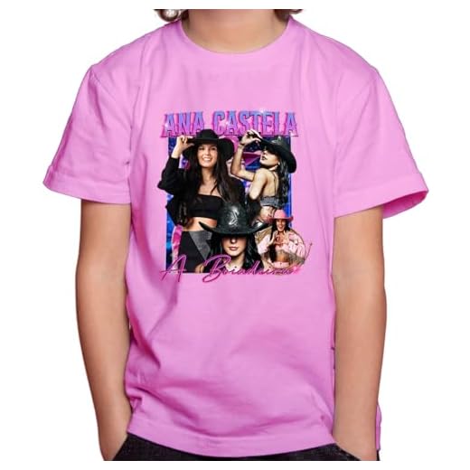 Camiseta Camisa Infantil Juvenil Menino Menina Ana Castela Boiadeira Mod-01 (BR, Numérico, 6, Regular, Rosa Bebê)