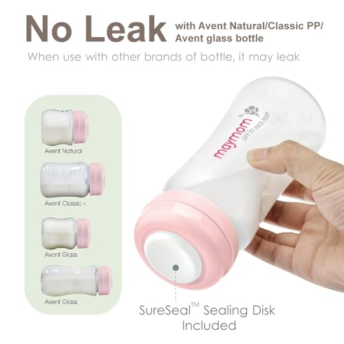 Image of Wide Neck Breastmilk Collection n Storage Bottle 9oz; Re-markable SureSeal Disc. Compatible with Spectra S2 Spectra S1 Spectra 9 Plus and Compatible with Avent Breastpumps (4 ct 280mL, Bottle Only)