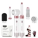MIEARA 5 in 1 Hair Styler & Hot Air Styler, 1000W Rotating Hair Dryer Brush, Negative Ion Hot Air Brush and Travel Hairdryer, Hair Curlers with 3 Temperature for Fast Drying, Volumising and Styling