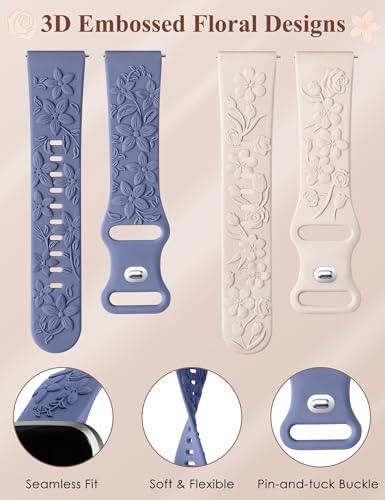 Correas de silicona para Fitbit Versa 2, pack de 2 miniatura 2
