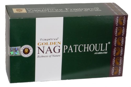 180gms Box Of Golden Nag Patchouli Räucherstäbchen Agarbathi-in Lager und Versand durch Busy Bits Cover