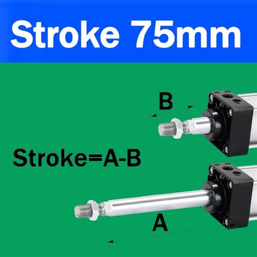 Cylindre pneumatique SC40 vérin double action course 75mm bore 40
