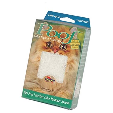 BioStrike Poof Replacement Filters for Poof Litter Box Odor Remover System, Made in The USA (1 Count) Cover