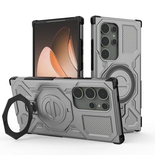 For Galaxy A17 �p �P�[�X MagSafe�Ή� 360°��]�X�^���h �c�����Ή� PC�f�� �ϏՌ� �M�����N�V�[A17 �J�o�[ �}�O�Z�[�t�Ή� �����O �X�^���h�@�\ �}�O�l�b�g���� ������ �S�ʕی� �Ռ��z�� ����~�� �J�����ی� �V���v�� 