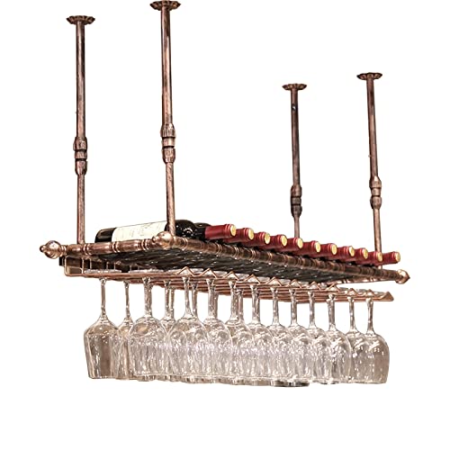 Casiers à vin vintage suspendus pour libérer de l'espace de table - 2