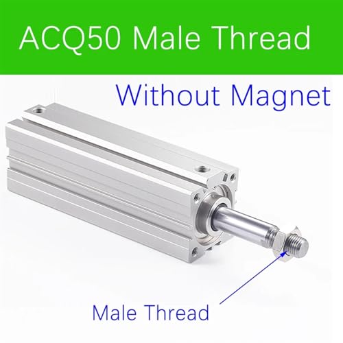 Vérin pneumatique ACQ50 course 110 mm compact cylindre mince