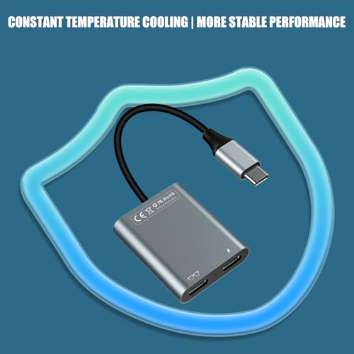 Adaptateur de lunettes de réalité virtuelle aluminium double Type-C premium - 2