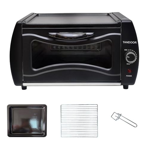 Mini Oven 15L Chapati Roti Maker, 2100W Electric Grill Pizza Oven for Roasting, Baking, Grilling, Tabletop Multi Fuction Cooker with Adjustable Temperature