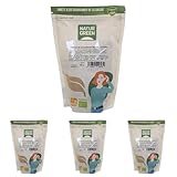 NaturGreen Harina de Algarroba, en Polvo, 500g (Paquete de 4)