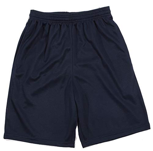 At The Buzzer Boys Athletic Mesh Basketball Sports Shorts with Pockets