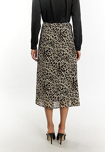 Jupe avec imprimé léopard femme coupe évasée - 4