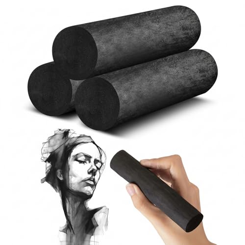 Gueevin Jumbo Willow Charcoal Sticks for Artists